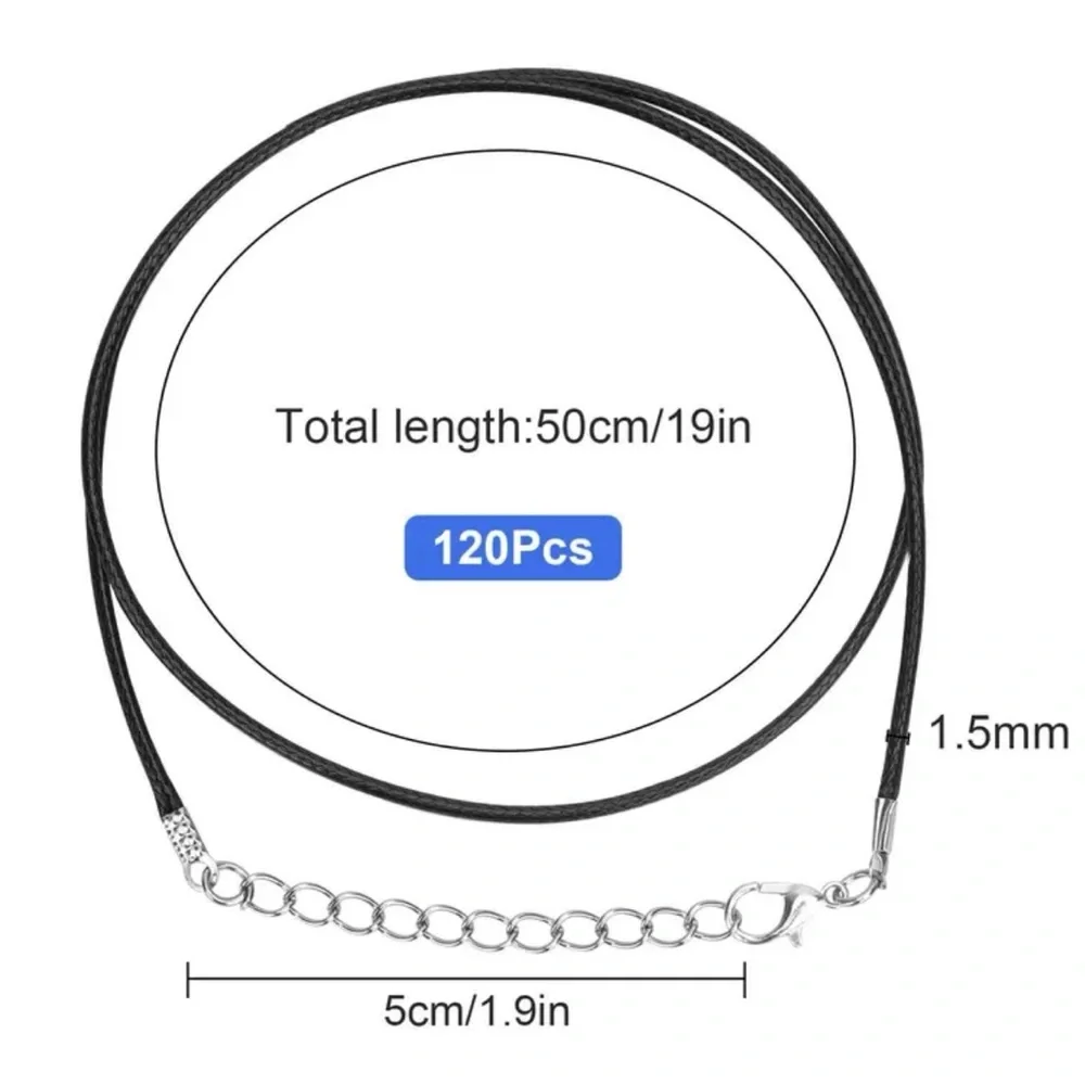 Set of 2 Natural Stone Drop Pendant Suede & Faux
Leather String Cord Necklaces - Picture 9 of 9